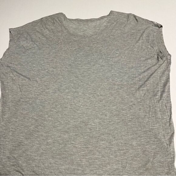 Michael Kors Women's sleeveless t shirt Medium Gray sequins on front - Picture 3 of 7